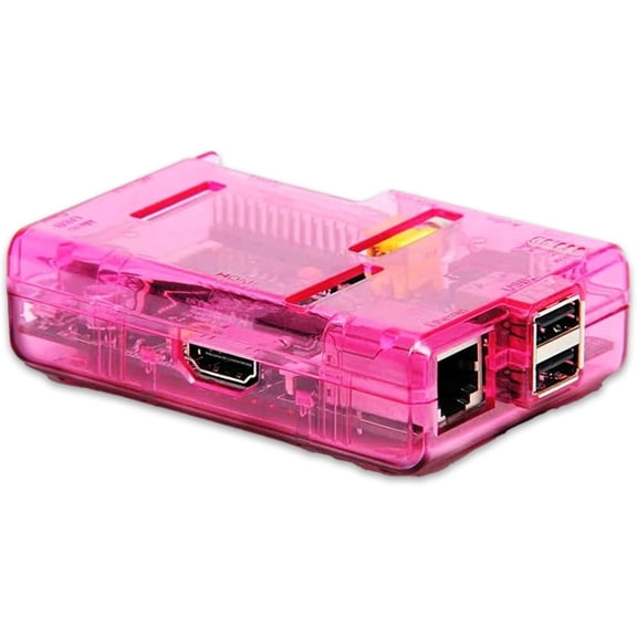 sb components Pink Model B (open) Raspberry Pi Case
