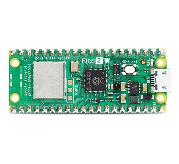 sb components Raspberry Pi Pico 2 W with Soldered Header Powered by ...