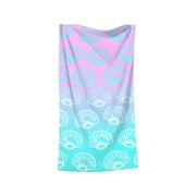 Pink Rainbow Beach Towel 32x52 Inches - Microfiber Quick Dry Towel For Pool, Beach & Travel