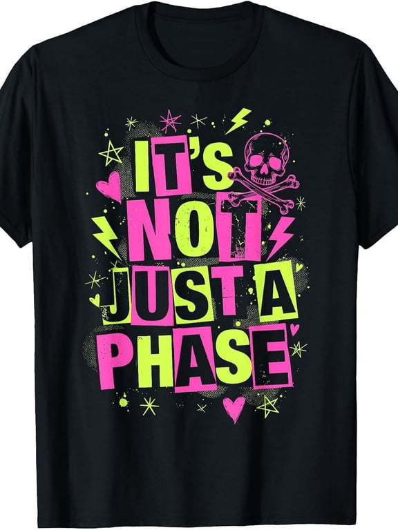 scenecore a phase emo y2k 2000s alt mall goth funny crew neck tee with stylish and comfortable travel clothing for fashion enthusiasts ideal for fall and daily w