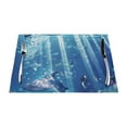 scenes of Marine life Table mat can be wiped, dinner mat set, felt can