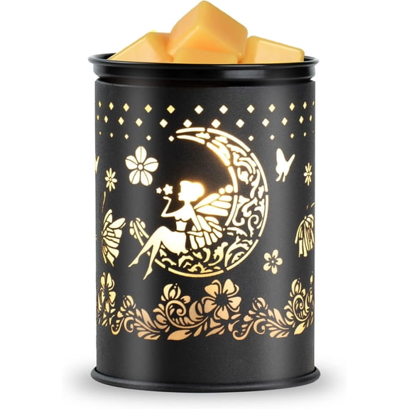scentsy Wax Warmer for Scented Wax melt Warmer Wax Melter for Candle Making lamp Candle Warmer Plate Oil Burner for Home Decor and Gifts for Holiday (Moon/Flower Fairy)