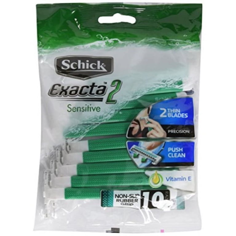Schick Exacta2 Sensitive Disposable Razor, 10-Count Pack of 2