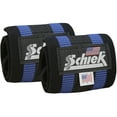 thumbnail image 1 of schiek heavy duty rubber reinforced wrist wraps (blue) - 12 inch (24"), 1 of 3