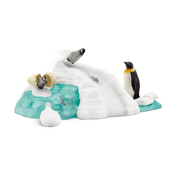Schleich Wild Life - Penguin Family Fun - Animal Toys for Kids and Toddlers Ages 3+