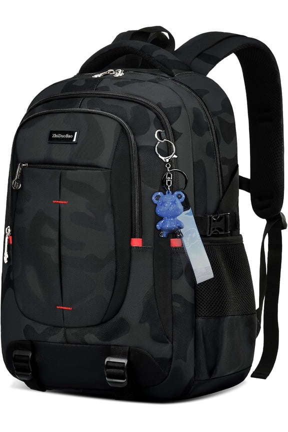 schoolbags for All Age, high-capacity camo bookbags Backpack Bag Daypack for Anyone，Water Resistant Anti Theft Travel backpack with Computer compartment Fits 15.6 Inch Laptop