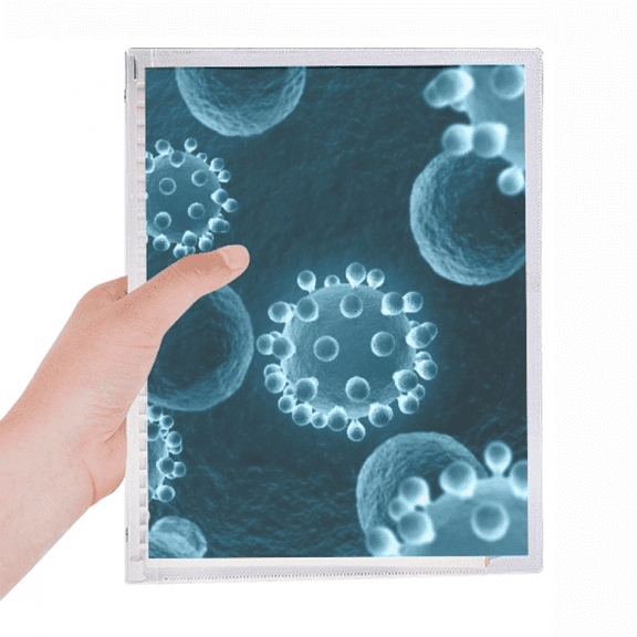 science blue cell pattern creature notebook loose diary refillable journal statiry