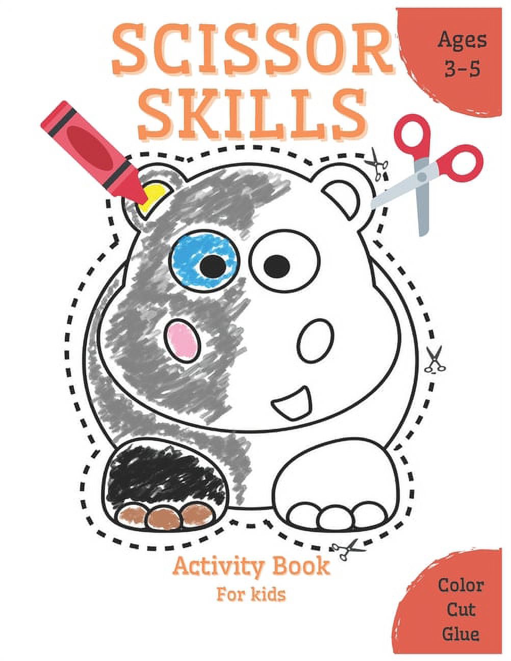 scissor skills activity book: scissor preschool workbook for kids, ages ...