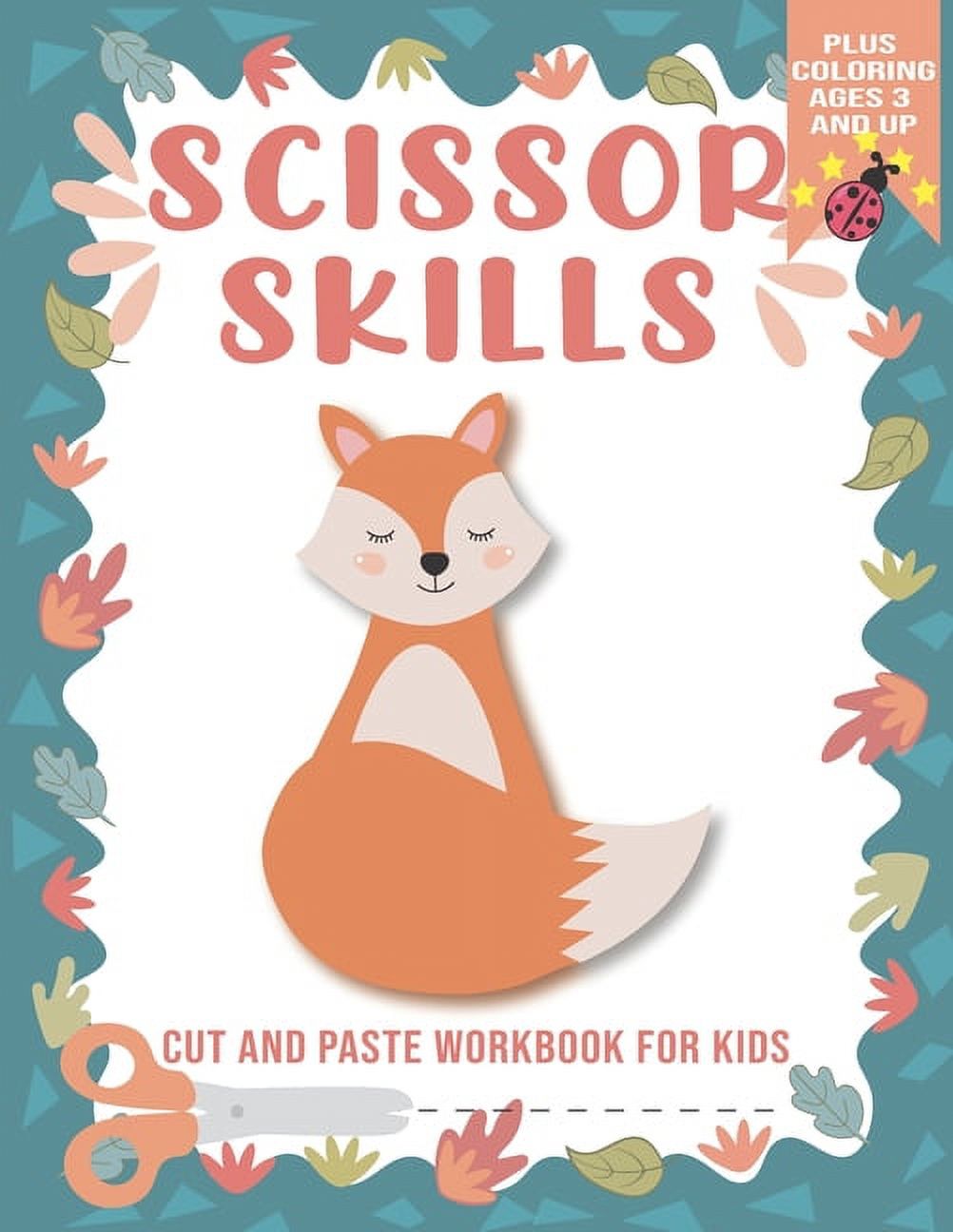 scissor skills : scissor skills workbook for kids ages 3+, cutting practice  activity book for toddlers, Cut and Glue Activity Book, scissor skills  animals practice workbook for kids age 4+ Workbook Ages