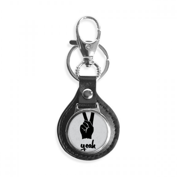 scissors outline personalized gesture key link chain keyholder finder hook metal