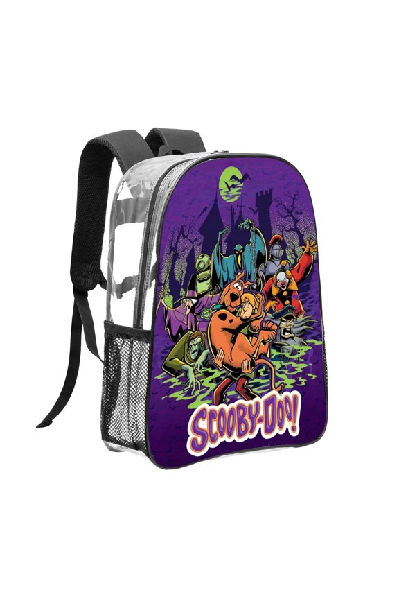 scooby doo Pattern Transparent Backpack Lightweight And fashionable Showcasing Personality And Leading The Trend