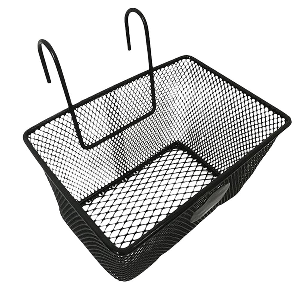 scooter ebike Metal Mesh Bike Basket Front Handlebar Shopping Storage Kids