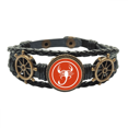thumbnail image 1 of scorpion natural insect leather braided ocean bracelet wristband, 1 of 4