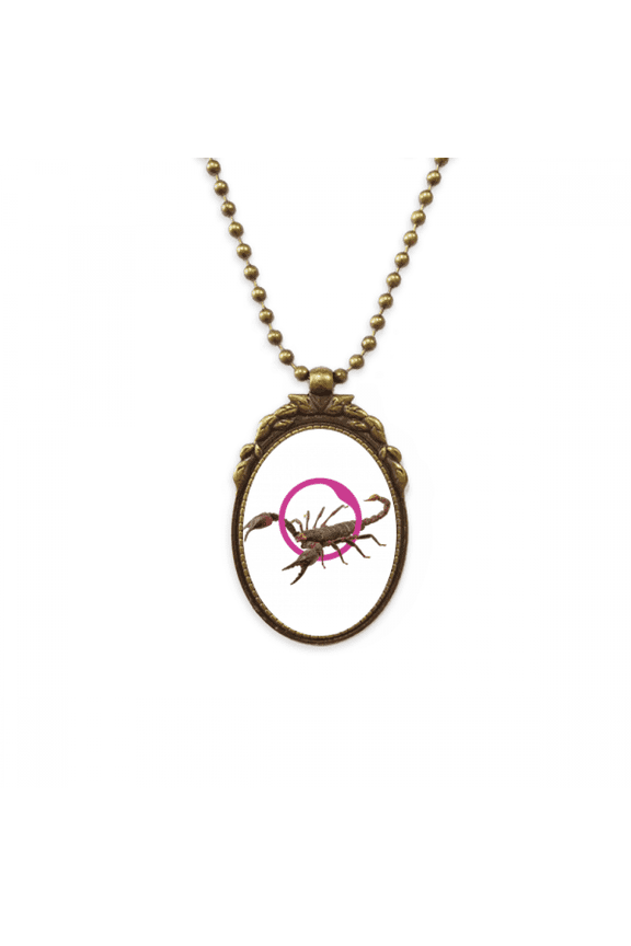 scorpion natural insect litation antique necklace vintage bead pendant keychain
