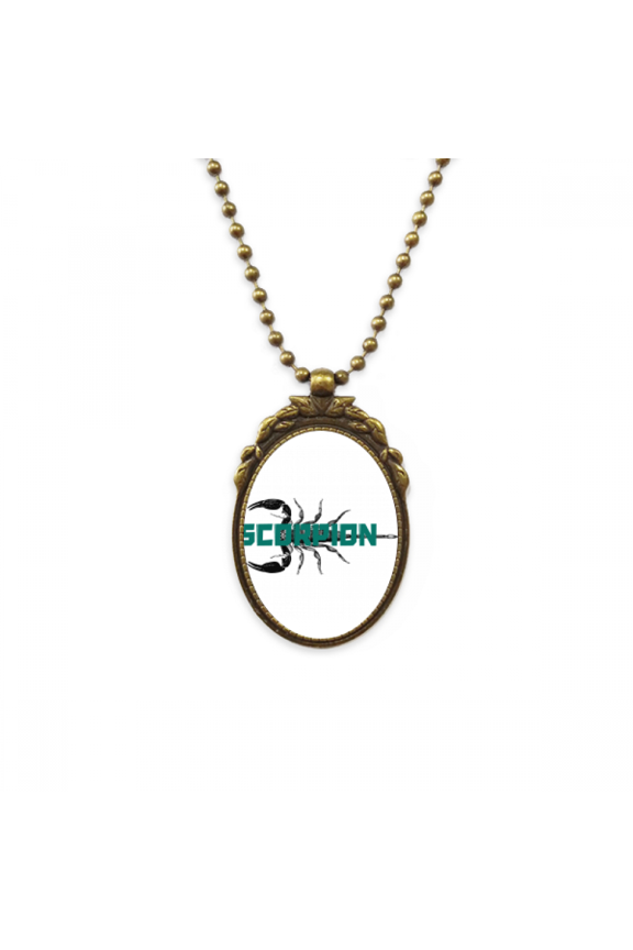 scorpion natural insect symmetry antique necklace vintage bead pendant keychain