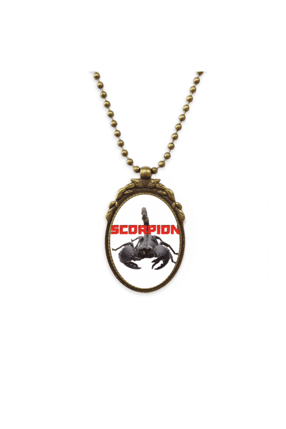 scorpion natural insects robust antique necklace vintage bead pendant keychain