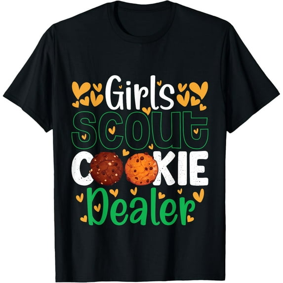 scout for girls cookie dealer women funny scouting lover T-Shirt