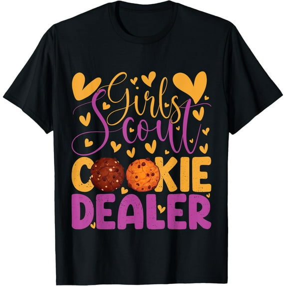 scout for girls cookie dealer women funny scouting lover T-Shirt