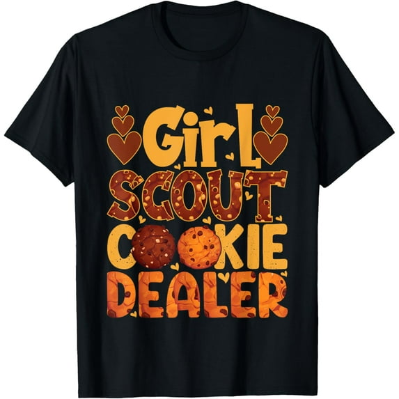 scout for girls cookie dealer women funny scouting lover T-Shirt