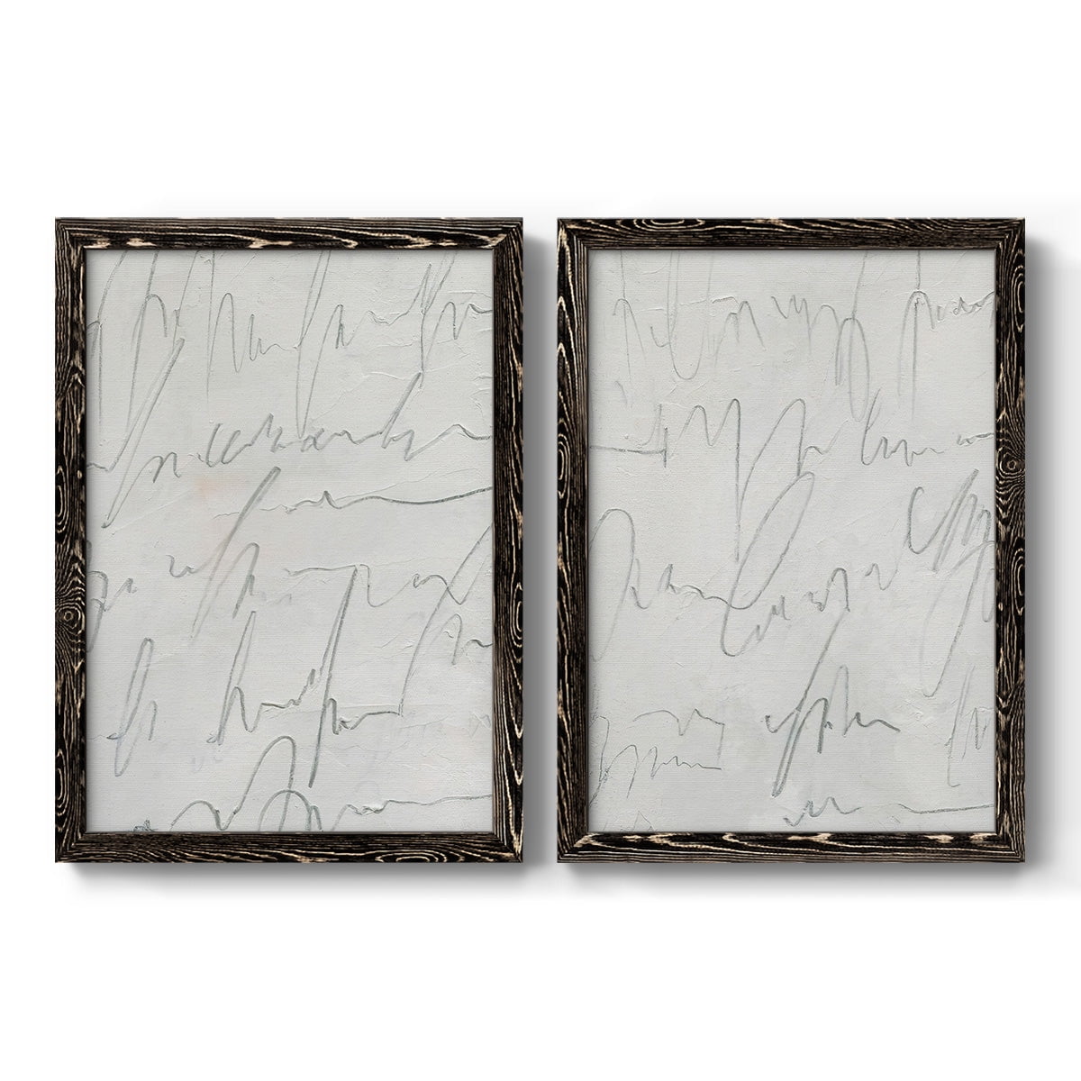 Scrabble I - Premium Framed Canvas 2 Piece Set - Ready to Hang