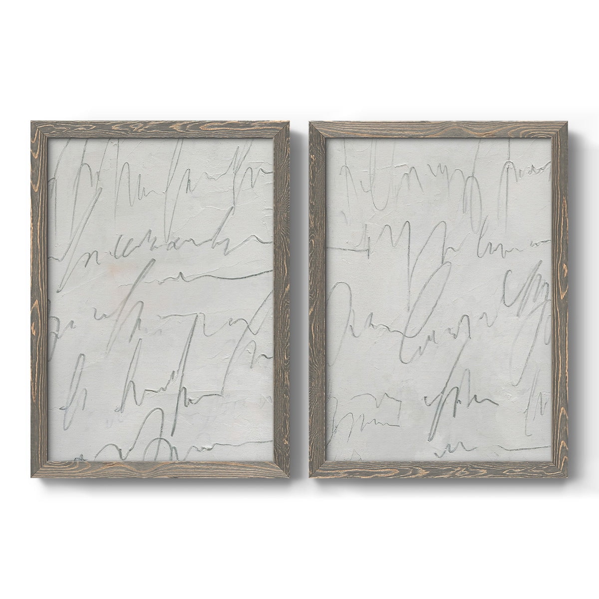 Scrabble I - Premium Framed Canvas 2 Piece Set - Ready to Hang