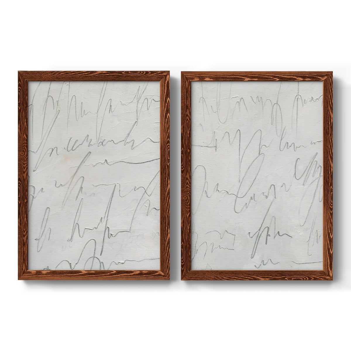 Scrabble I - Premium Framed Canvas 2 Piece Set - Ready to Hang