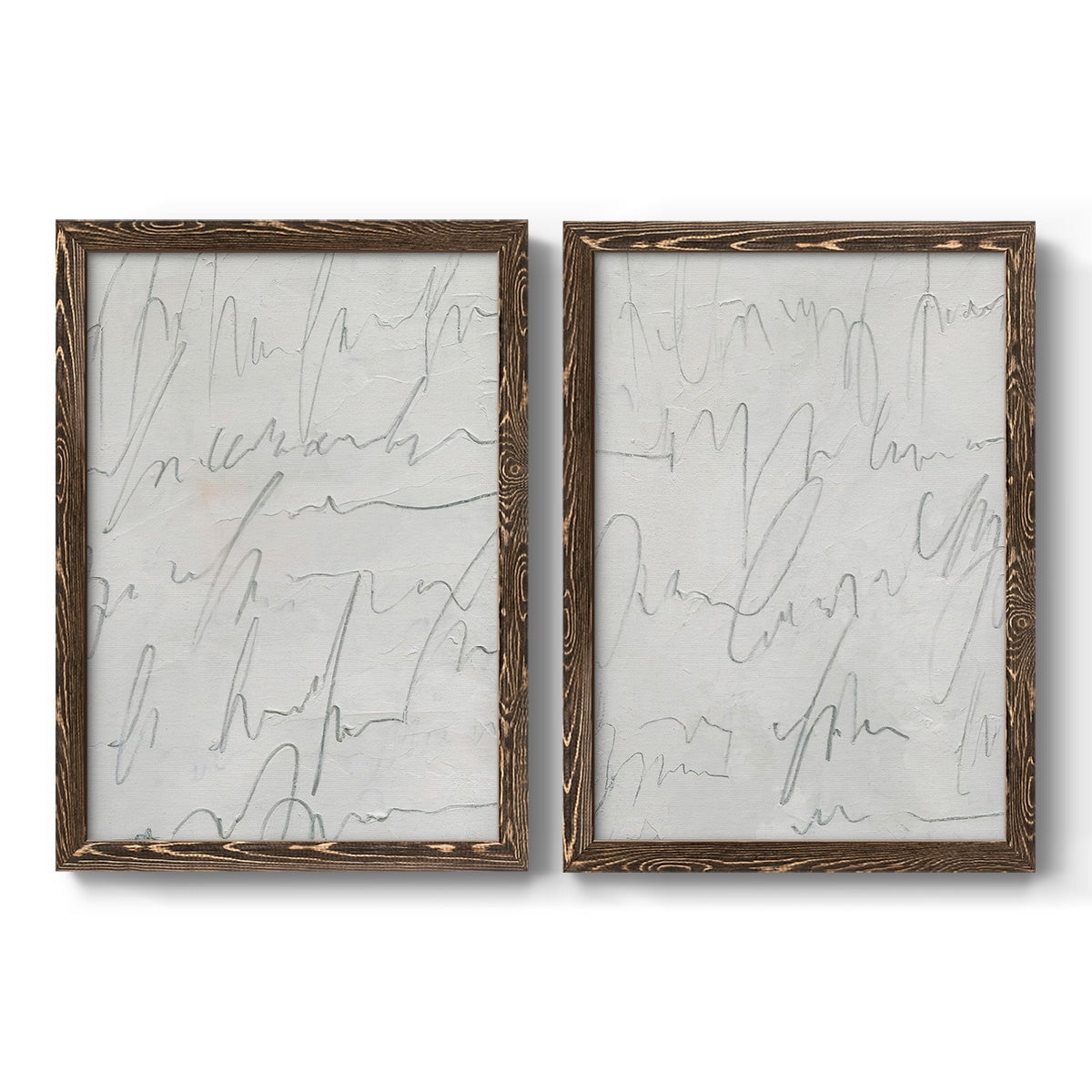 Scrabble I - Premium Framed Canvas 2 Piece Set - Ready to Hang