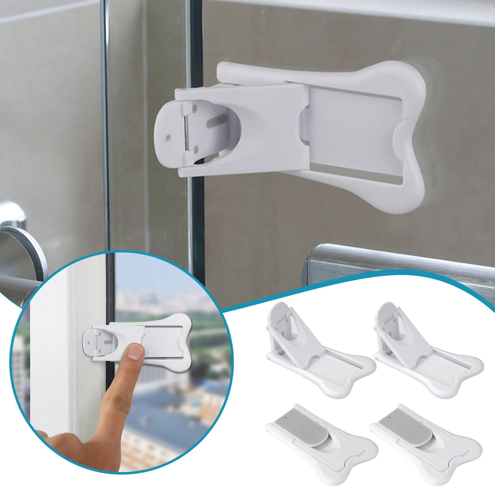 scratch Furniture Cover Child Secure Function Sliding Window Locks 4