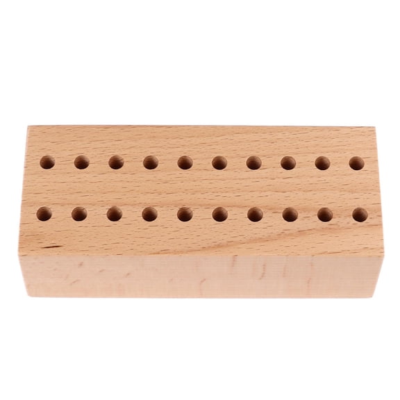 screwdriver Pliers Organizer 20 Holes Beech Wood Display Stand Base Wooden Cutter Holder Rack for Storage