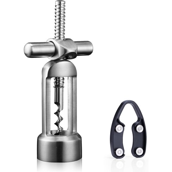 screwpull-levers wine opener corkscrew self pulling corkscrew 18/8 stainless steel wine opener