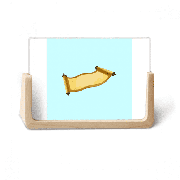 scroll rice paper traditional statiry photo wooden photo frame tabletop display
