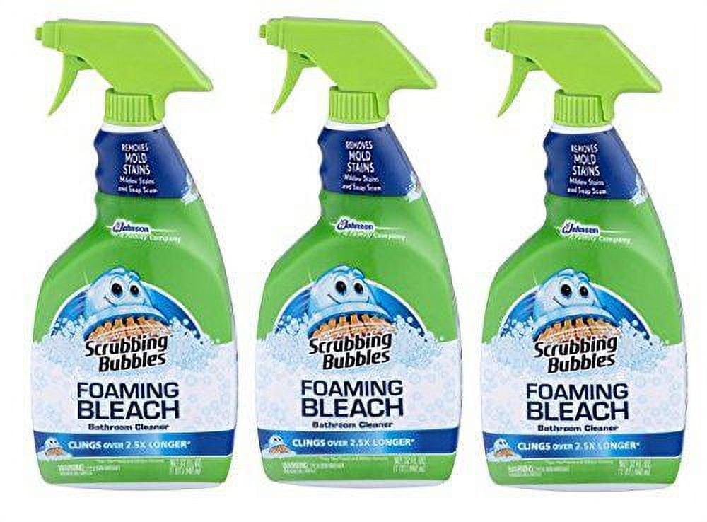 scrubbing bubbles foaming bleach bathroom cleaner, 32.0 fl oz, pack of