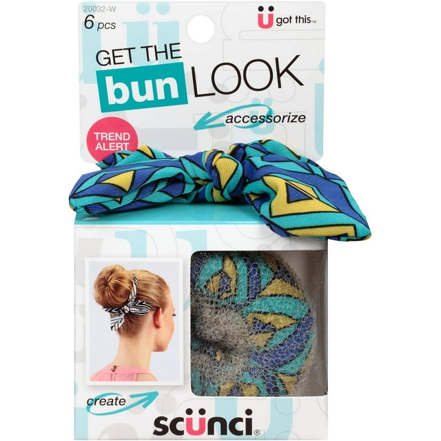 scunci Bun Maker Kit, 6 pc