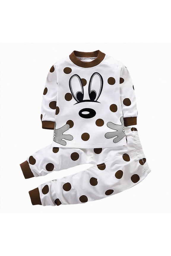 18M Infant Toddler Boys Basic Long Sleeve Sweatshirt Pants 2PCS Universal Fall Winter Daily Outfit Set,Sizes 1-2 Years