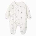thumbnail image 1 of sdbrld 3 6 9 12 Months Preemie Clothes Newborn Sleepers Boy 1T 2T Unisex Baby Long Sleeve Romper Pajamas Bodysuit Infant Fall Winter Light Blue Sizes 0-1 Months, 1 of 6