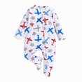 thumbnail image 1 of sdbrld Baby Pajamas Preemie Clothes Boy Newborn Sleepers 3 6 9 12 18 24 Months Unisex Infant Long Sleeve Romper Jumpsuit Fall Winter Blue Sizes 6-12 Months, 1 of 4