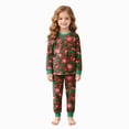thumbnail image 1 of sdbrld Girls Christmas Pajamas Outfit for Kids Long Sleeve Sleepwear Tops and Pants 2Pcs Xmas Holiday PJs Sets Sizes 5-6 Years, 1 of 9