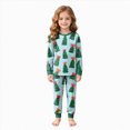 thumbnail image 1 of sdbrld Girls Christmas Pajamas PJS Set Sleepwear Long Sleeve Jammies for Kids Nightwear Loungewear Sizes 5-6 Years, 1 of 9