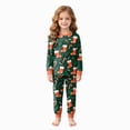 thumbnail image 1 of sdbrld Kids Christmas Pajamas for Girls 2Pcs Long Sleeve Shirt and Pants Set Children Holiday Loungewear Sizes 3-4 Years, 1 of 9