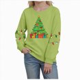 thumbnail image 1 of sdbrld Kids Girls Merry Christmas Long Sleeve Graphic Shirt Funny Xmas Holiday Family Party Matching Tops Green Sizes 2-3 Years, 1 of 4