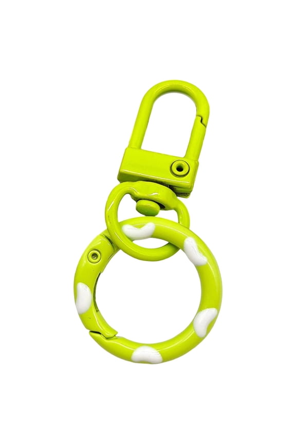 10Pcs Donut Keychain,Candy Colored Donut Keychains, Spring Hook Door Knob Combo, Colorful Enamel Keychain, Cute Keyring Accessory, for Bag Keys Decoration, Fun Keychain Gift