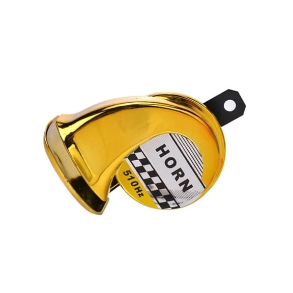 sdhkgrrt 12V Snail Horn, Loud High Pitched Gas Horn for Truck Motorcycle Car, 12 Volt Air Horn with Bracket Easy Installation, Compact Vehicle Horn for SUV Van Pickup Off Road