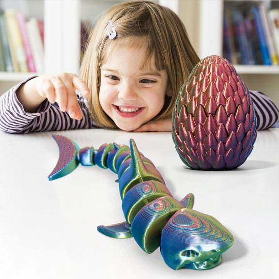 sdhkgrrt 3D Printed Shark Model, Movable Joints Realistic Shark Ornament for Fish Tank Decor, Standing Shark Figurine for Coffee Table Desk Display, Plastic SharkToyGift for Collectors AdultsKids