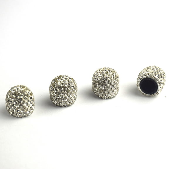 sdhkgrrt 3Pcs Sparkling Rhinestone Tire Valves Caps,Sparkling Rhinestone Tire Valves Caps, Bling Car Wheel Accessories For Customization, 4pcs Jeweled Anti-Rust Valves Stem Covers