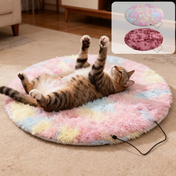 sdhkgrrt under $5 2Pcs Heating Pad, Heated Mat Winter Carpet Chair Cushion, Provides Warmth and Comfort, Soft Fabric, Ideal for Cold Weather Use in Home and Office