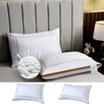 thumbnail image 1 of sdhkgrrt under $5 2Pcs Hotel Quality Pillow, Hotel Quality Cool Type Pillow,High Elasticity Pillow Insert for Supine/Side Sleepers,Breathable Cooling Gel Memory Foam,Orthopedic Support Bed, 1 of 9