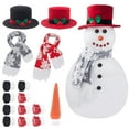 thumbnail image 1 of sdhkgrrt under $5 2Pcs Snowman Decoration Set, Christmas Snowman Decoration Set,Outdoor Snowman Hat and Scarf Kit,Winter Snowman Making Supplies,Family Snowman Building Accessories,Festive Winter, 1 of 7