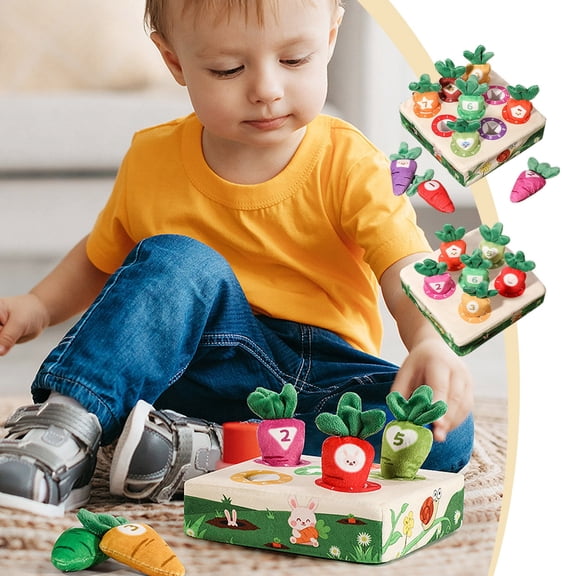 sdhkgrrt under $5 2Pcs sdhkgrrt under $5BabyCarrotToy,BabyCarrot HarvestToy,Educational Shape SortingToy,Infant Early LearningToy,MontessoriBabyToy,1 2 3 Year Old Birthday Gift