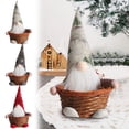 thumbnail image 1 of sdhkgrrt under $5 3Pcs Christmas Candy Basket, Christmas Candy Basket,Faceless Doll with Basket,Fruit Basket Decoration,Long Hat Doll Ornament,Holiday Gift Basket, 1 of 9
