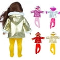 thumbnail image 1 of sdhkgrrt under $5 4Pcs Doll Clothes For 18 Inch, Clothes forBabyDolls 18 Inch,Doll Clothing Set with Down Jacket,American Dolls Doll Accessories,18 Inch Doll Clothes Outfits,BabyDoll Fashion Change, 1 of 9
